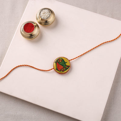 Manjusha Art Handpainted Resin Rakhi 39