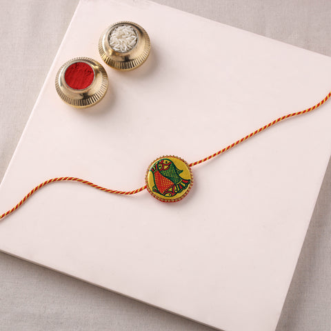Manjusha Art Handpainted Resin Rakhi 39