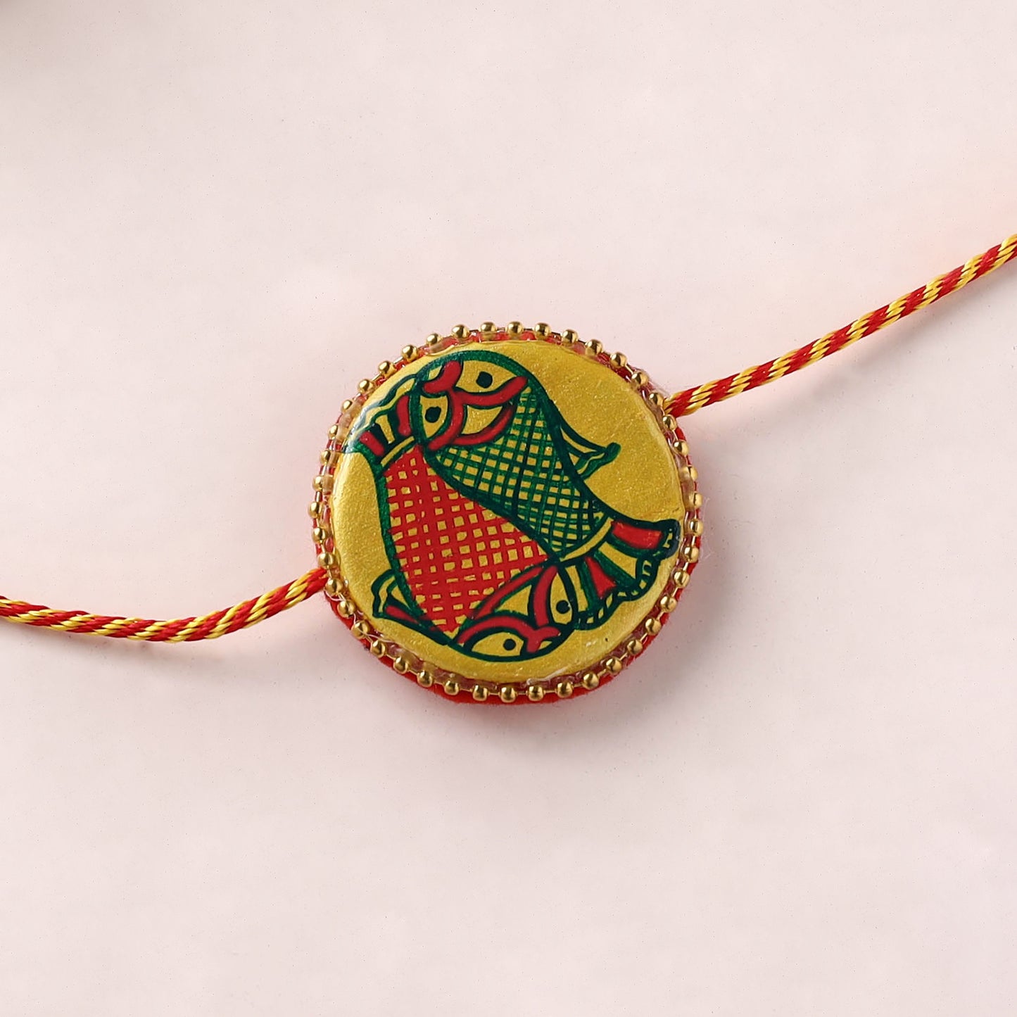 Manjusha Art Handpainted Resin Rakhi 39