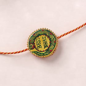 Manjusha Art Handpainted Resin Rakhi 40