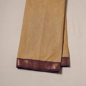 Beige - Kanchipuram Cotton Fabric with Zari Border 21