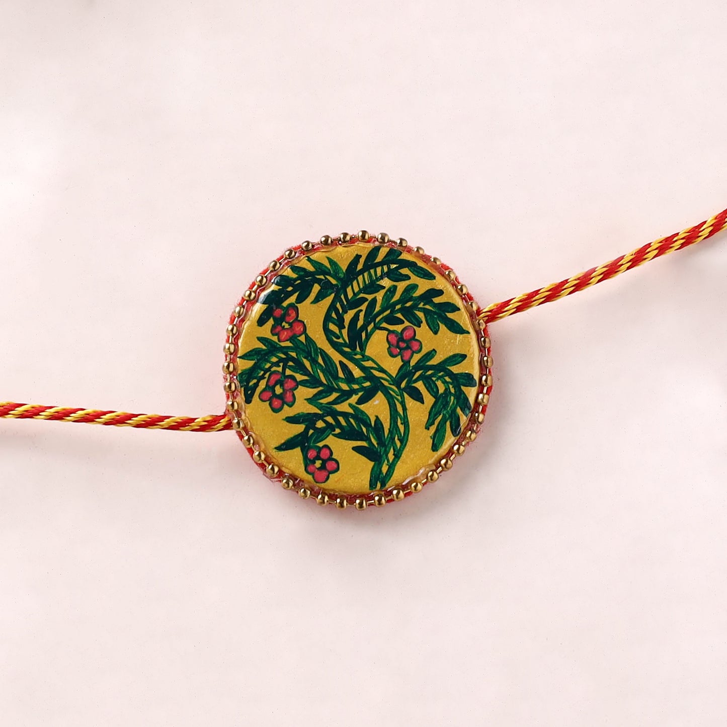 Manjusha Art Handpainted Resin Rakhi 41