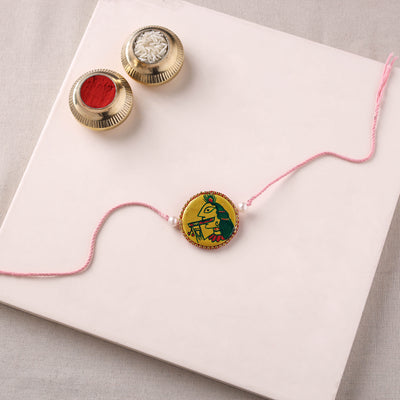 Manjusha Art Handpainted Resin Rakhi 43
