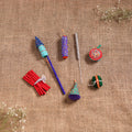 Diwali Special! Handmade Beadwork Felt Crackers (Set of 7 - Assorted) 30