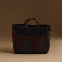 Maroon - Handmade Cotton Multipurpose Cosmetic/Toiletry Bag 06