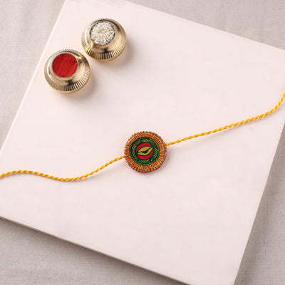 Manjusha Art Handpainted Resin Rakhi 45