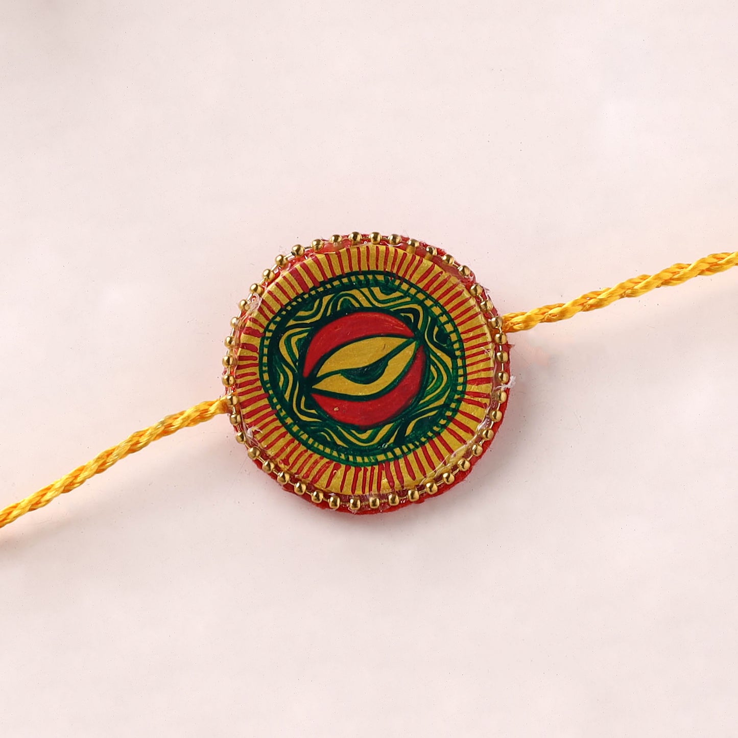 Manjusha Art Handpainted Resin Rakhi 45