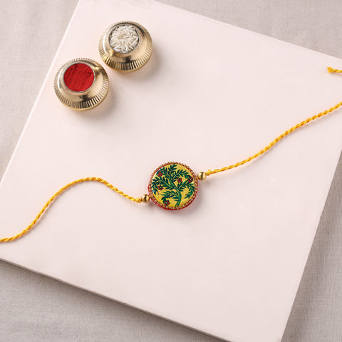 Manjusha Art Handpainted Resin Rakhi 48