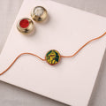 Manjusha Art Handpainted Resin Rakhi 49