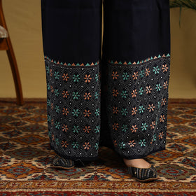 Buy Cotton Bengal Kantha Hand Embroidery Palazzo