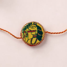 Manjusha Art Handpainted Resin Rakhi 49