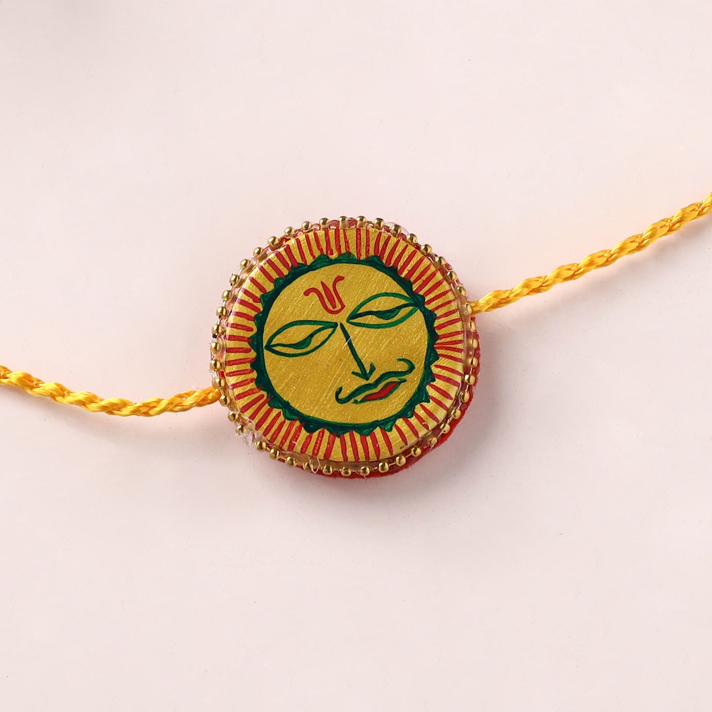 Manjusha Art Handpainted Resin Rakhi 50