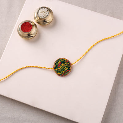 Manjusha Art Handpainted Resin Rakhi 51