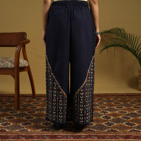 Buy Cotton Bengal Kantha Hand Embroidery Palazzo