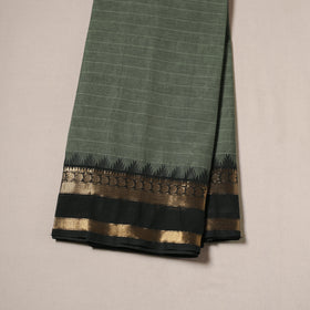 Green - Kanchipuram Cotton Fabric with Zari Border 28