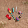 Diwali Special! Handmade Beadwork Felt Crackers (Set of 7 - Assorted) 39