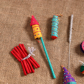 Diwali Special! Handmade Beadwork Felt Crackers (Set of 7 - Assorted) 39