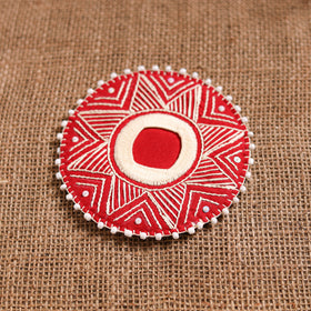 Hand Embroidered Aipan Art Tealight Candle Holder for Home Decor 02