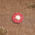 Hand Embroidered Aipan Art Tealight Candle Holder for Home Decor 02