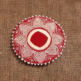Hand Embroidered Aipan Art Tealight Candle Holder for Home Decor 03