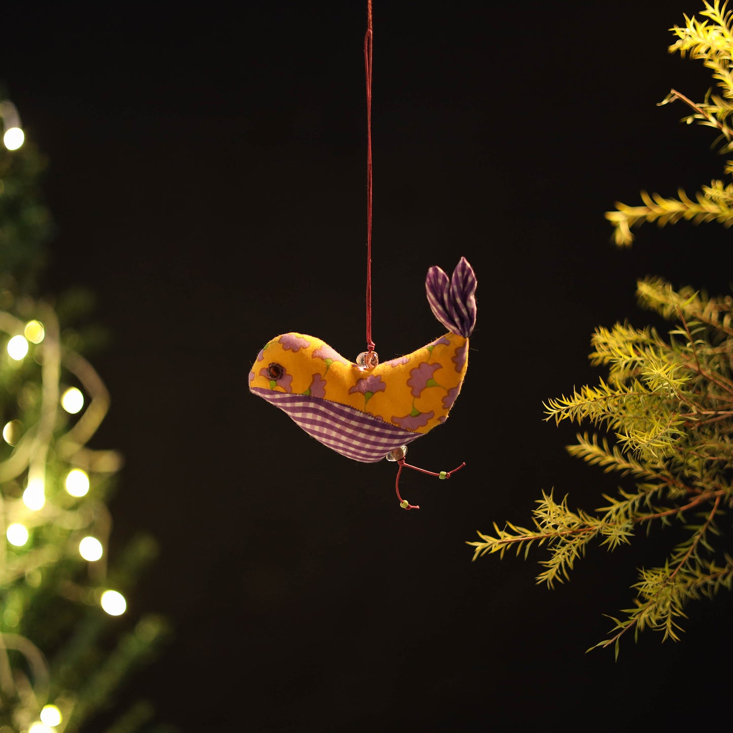 Songbird - Handcrafted Stuffed Christmas Ornament 56