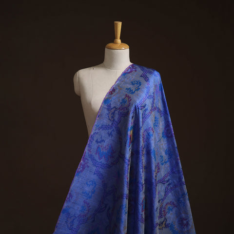 Handloom Raw Silk Pochampally Ikat Fabric 02