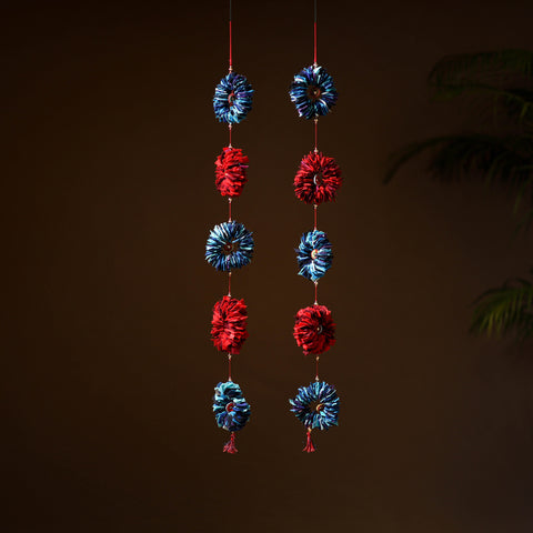 Handmade Beadwork Felt Hangings (Set of 2) for Home Decor 26
