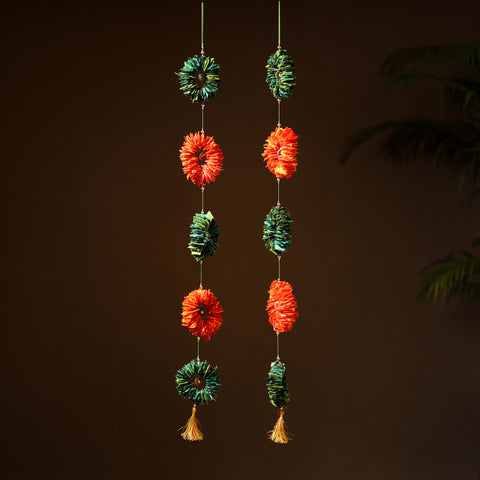 Handmade Beadwork Felt Hangings (Set of 2) for Home Decor 27