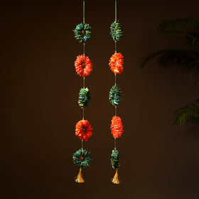 Handmade Beadwork Felt Hangings (Set of 2) for Home Decor 27