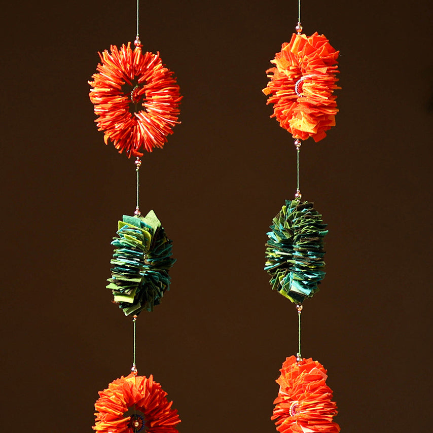 Handmade Beadwork Felt Hangings (Set of 2) for Home Decor 27