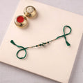 Handcrafted Patwa Threadwork Blue Pottery Beads Rakhi 18
