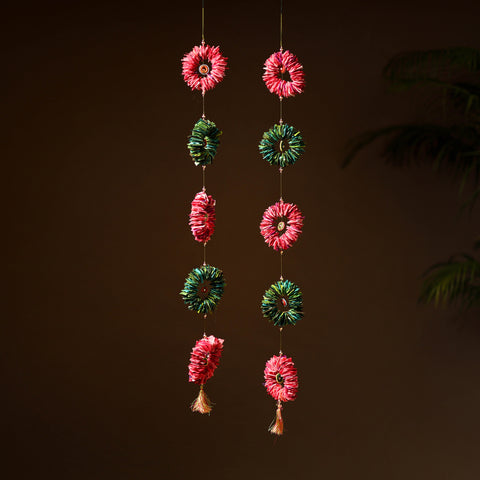 Handmade Beadwork Felt Hangings (Set of 2) for Home Decor 28