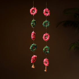 Handmade Beadwork Felt Hangings (Set of 2) for Home Decor 28