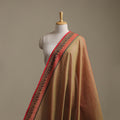 Brown - Kanchipuram Cotton Fabric with Thread Zari Border 06