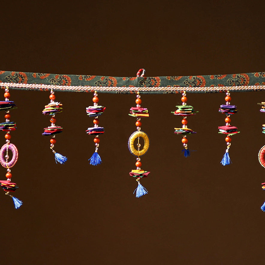 Handmade Beadwork Felt Bandhanwar Toran for Home Decor 06