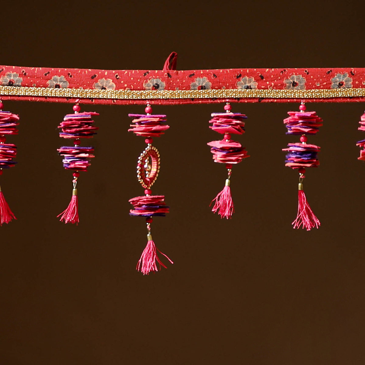 Handmade Beadwork Felt Bandhanwar Toran for Home Decor 07