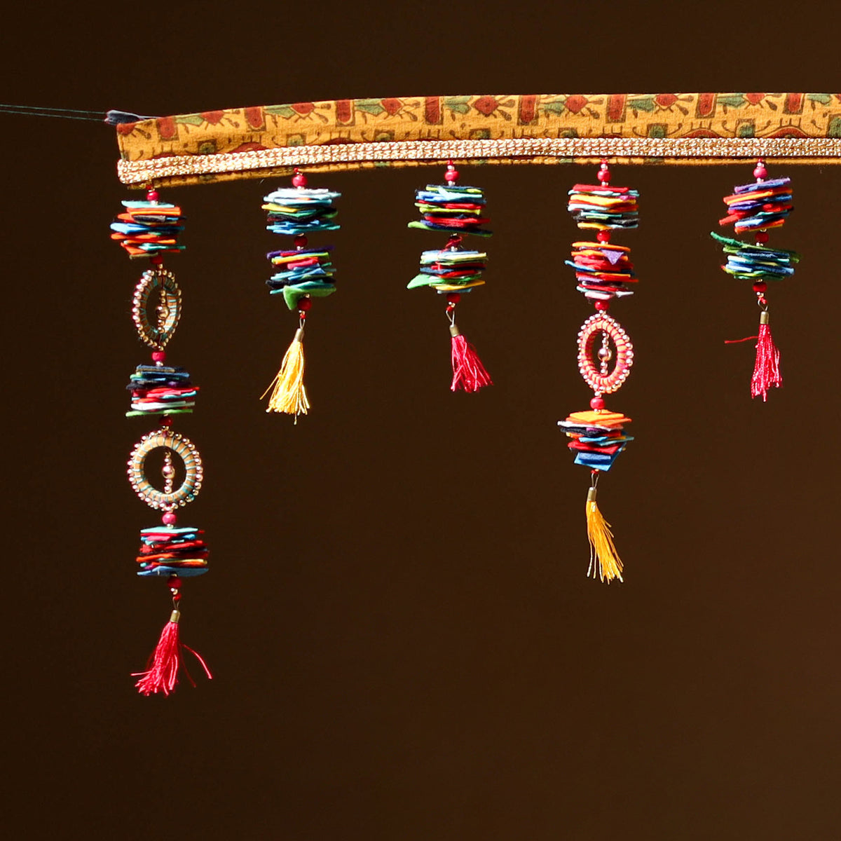 Handmade Beadwork Felt Bandhanwar Toran for Home Decor 08