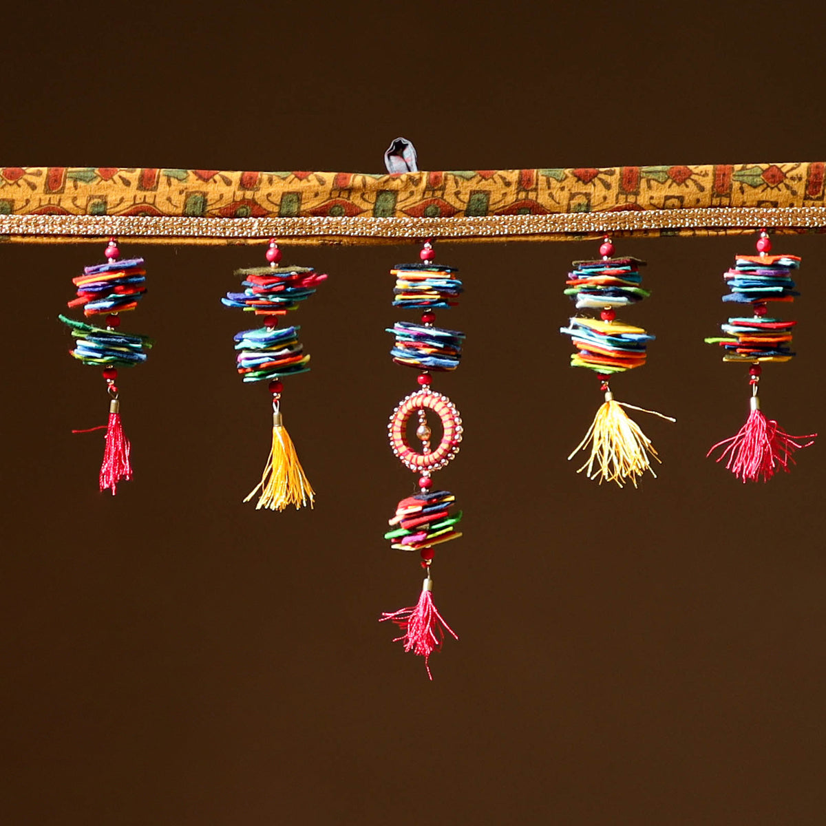 Handmade Beadwork Felt Bandhanwar Toran for Home Decor 08