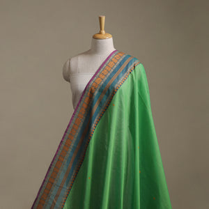 Kanchipuram Buti Cotton Fabric with Thread Border 16