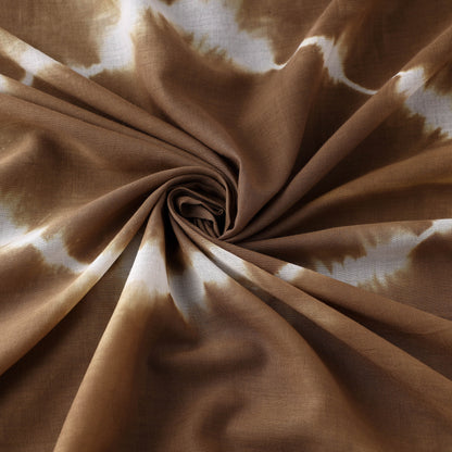 Brown - Shibori Tie-Dye Pure Cotton Fabric