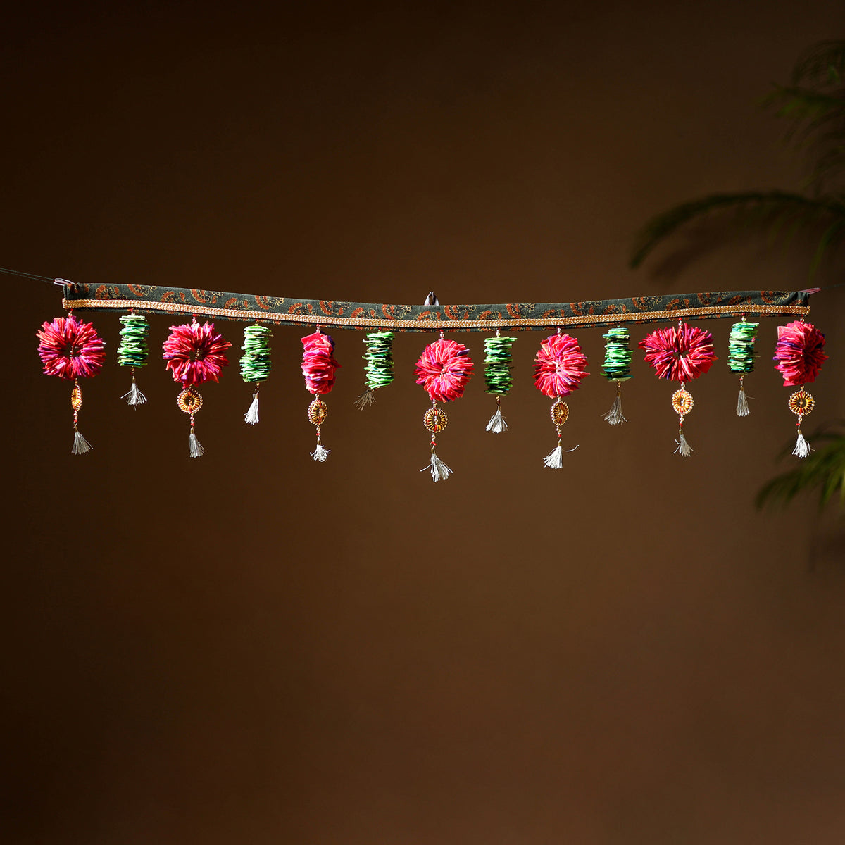 Handmade Beadwork Felt Bandhanwar Toran for Home Decor 11