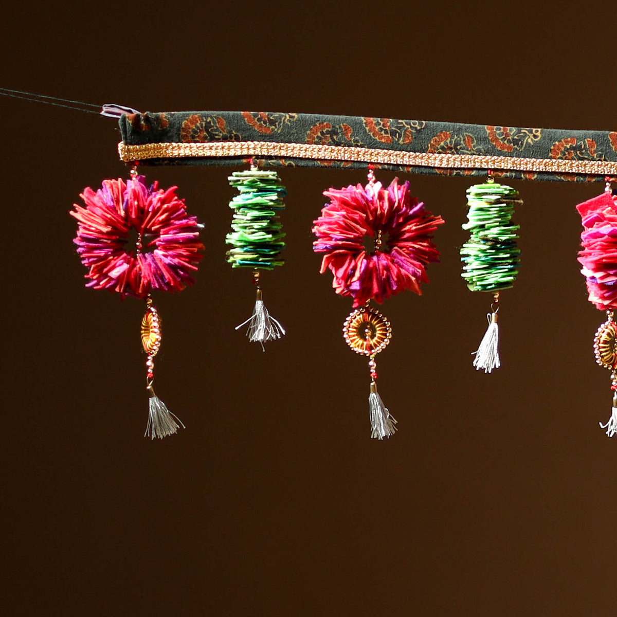 Handmade Beadwork Felt Bandhanwar Toran for Home Decor 11