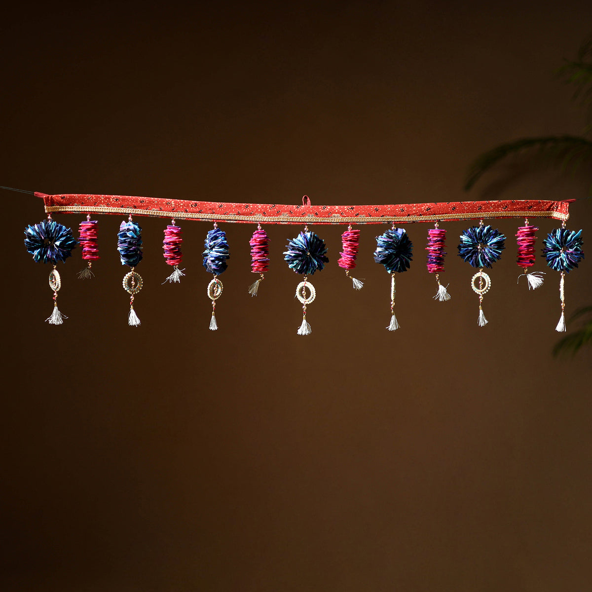 Handmade Beadwork Felt Bandhanwar Toran for Home Decor 13
