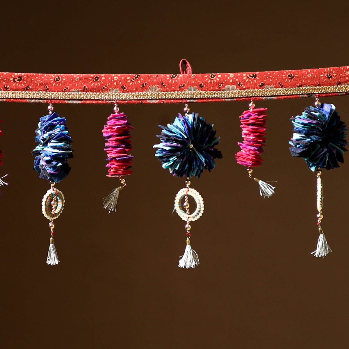 Handmade Beadwork Felt Bandhanwar Toran for Home Decor 13