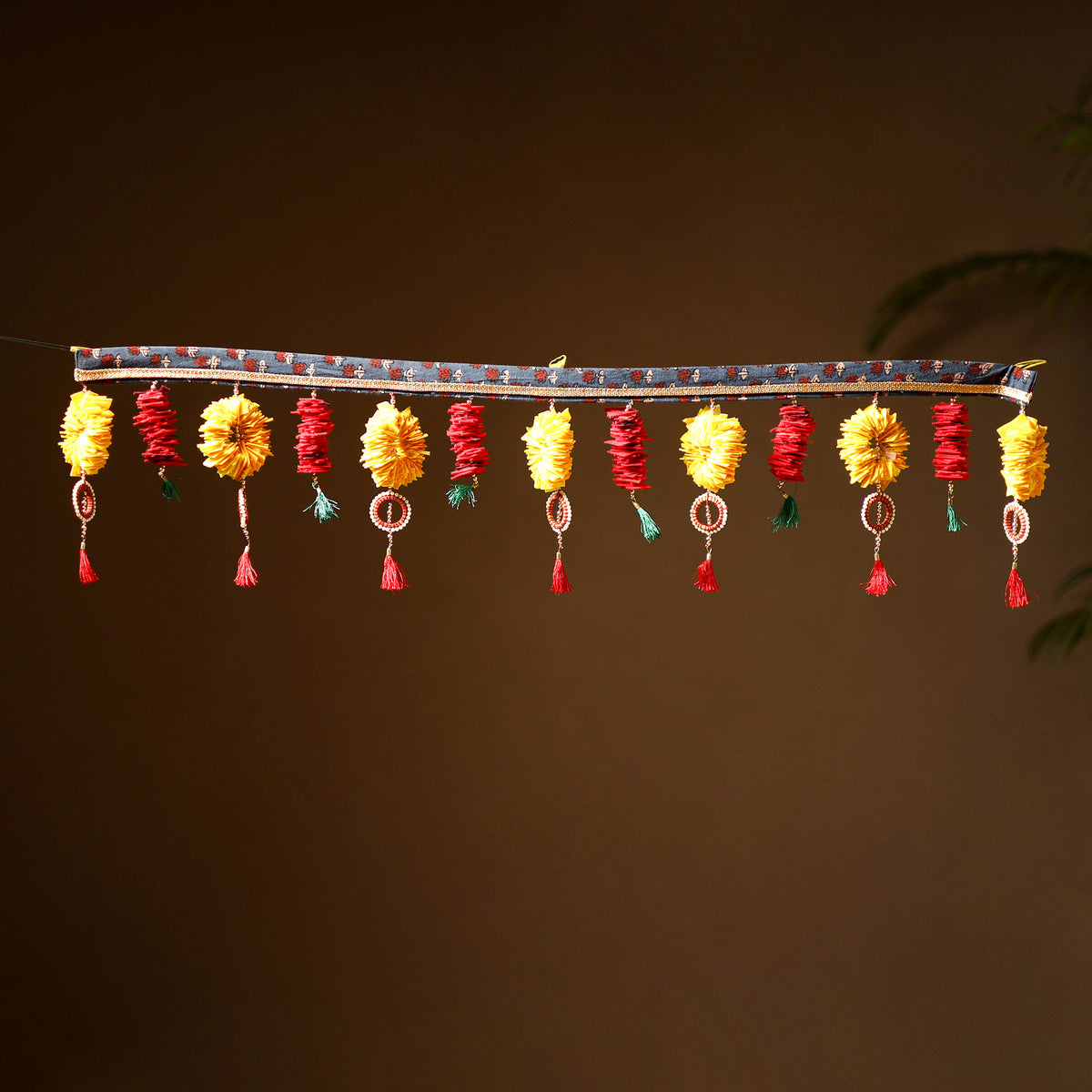 Handmade Beadwork Felt Bandhanwar Toran for Home Decor 14