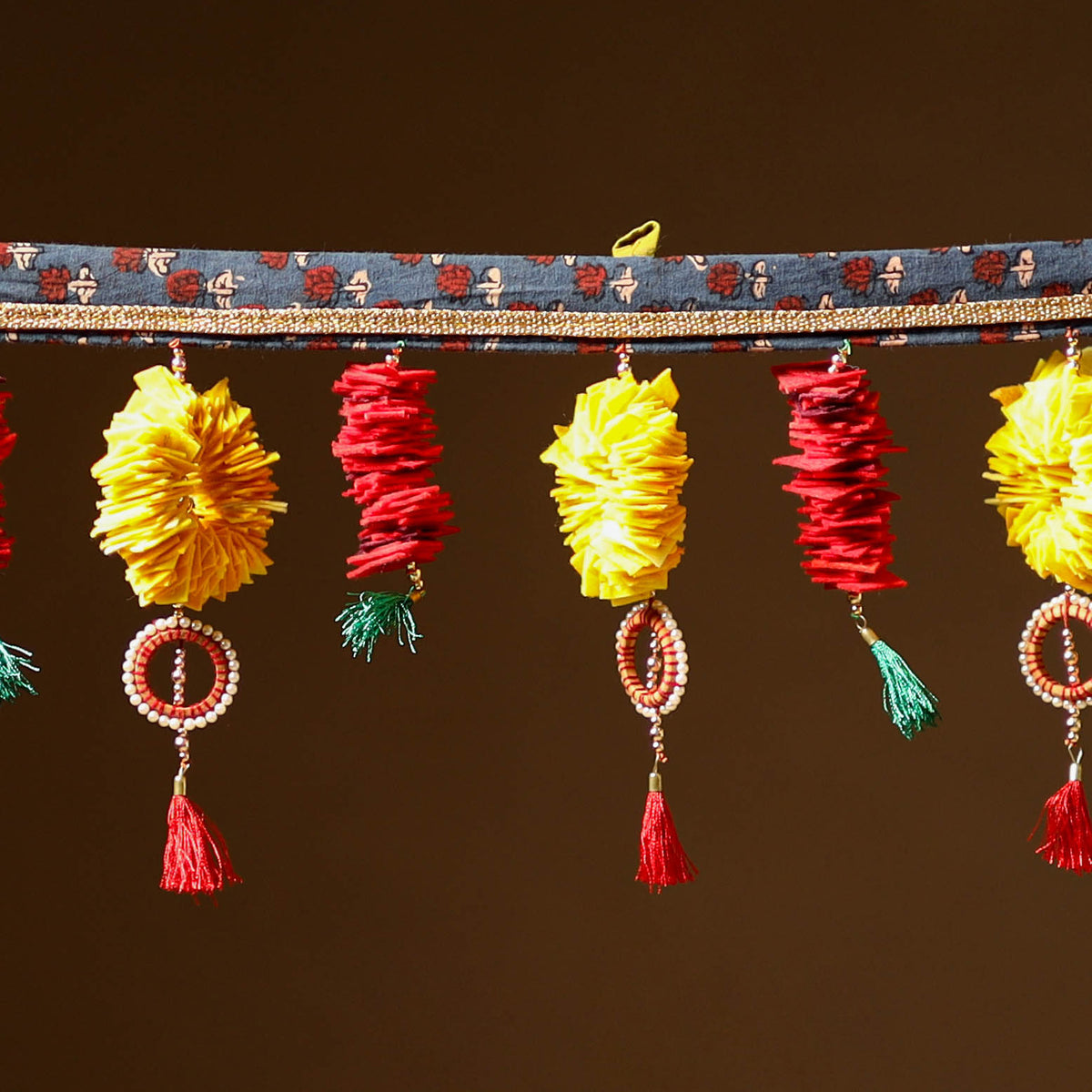 Handmade Beadwork Felt Bandhanwar Toran for Home Decor 14