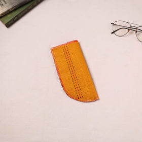 Tribal Hand Embroidered Jute Spectacle Pouch  06