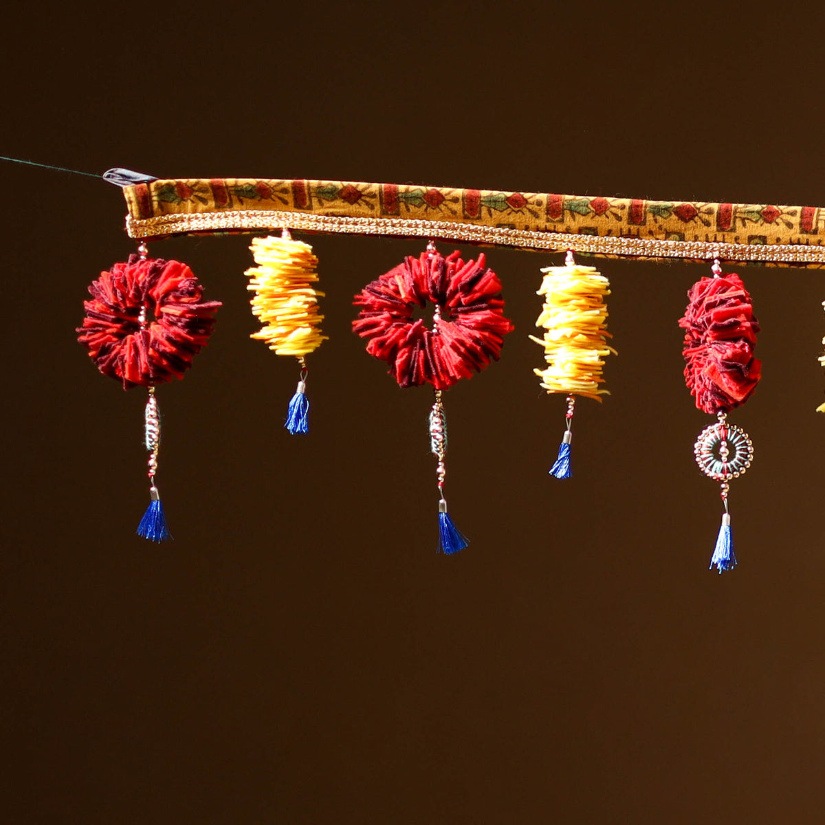 Handmade Beadwork Felt Bandhanwar Toran for Home Decor 15