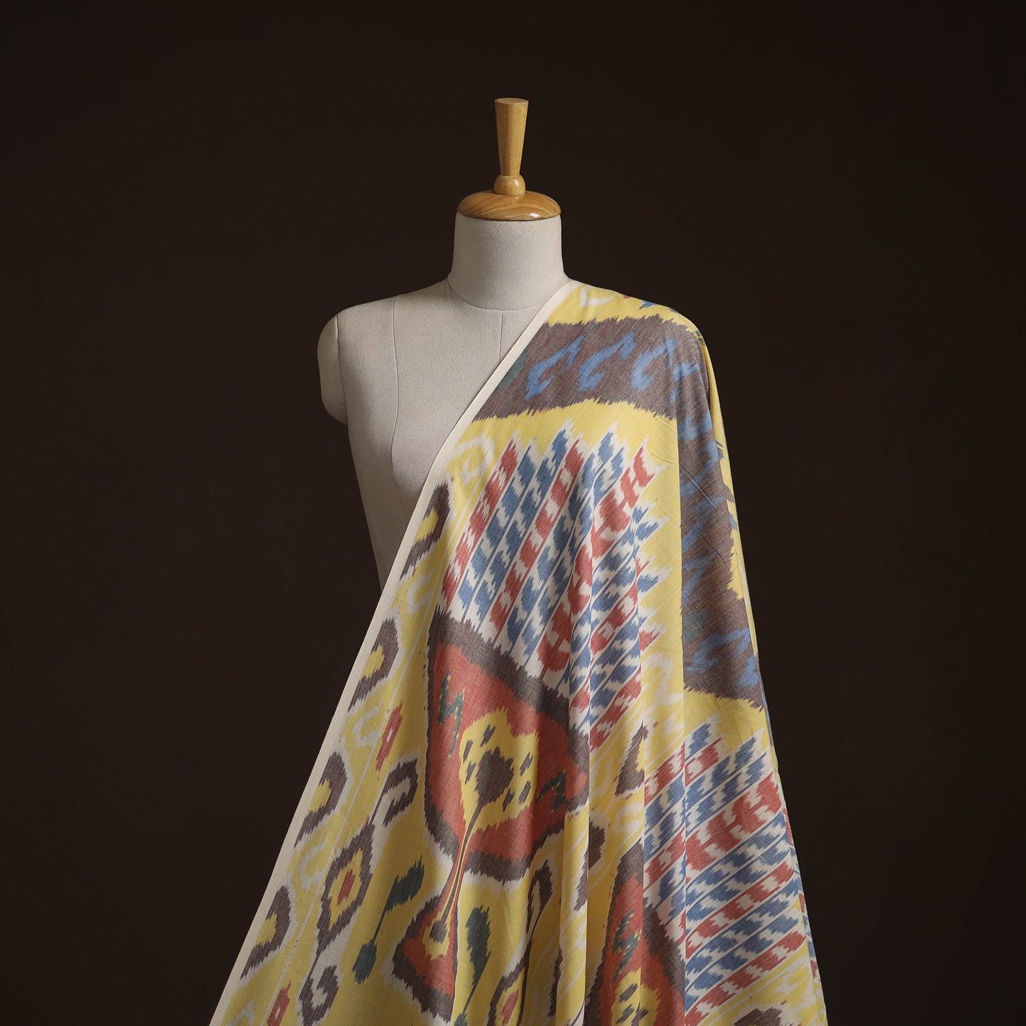 Cotton Central Asian Pochampally Ikat Fabric 17