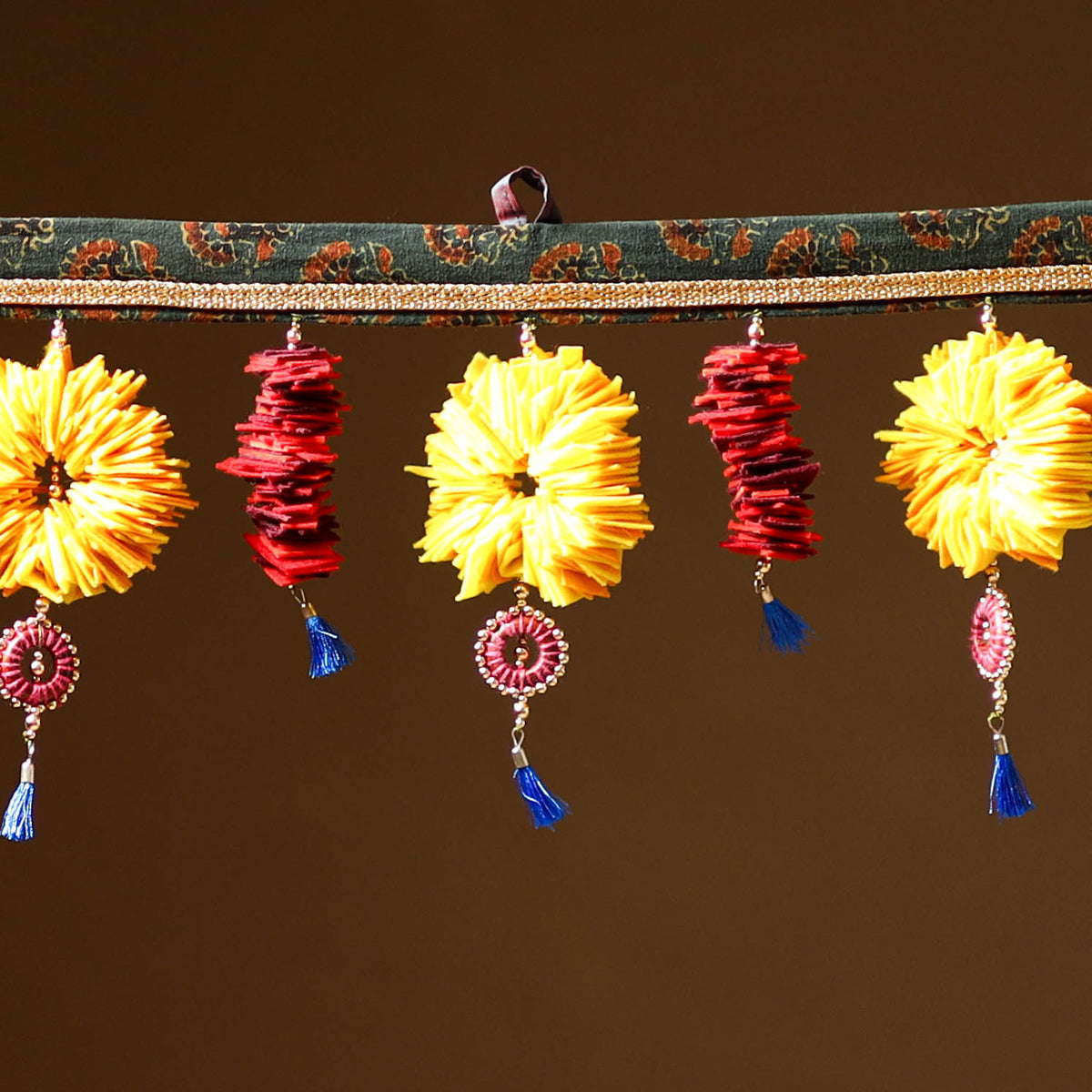 Handmade Beadwork Felt Bandhanwar Toran for Home Decor 16